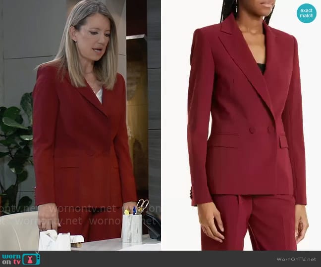 Aknvas Arken Blazer worn by Nina Reeves (Cynthia Watros) on General Hospital