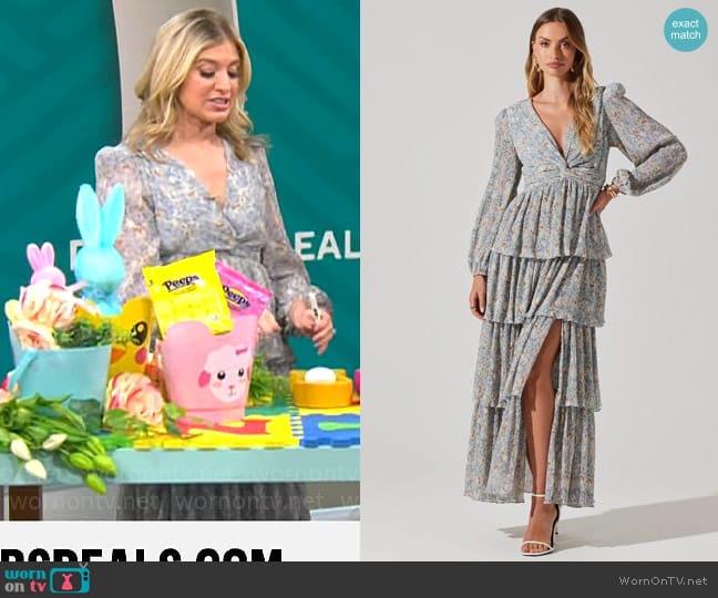 ASTR The Label Sibylla Dress worn by Ashley Bellman on CBS Mornings