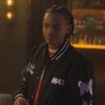 Black embroidered jacket on Grown-ish