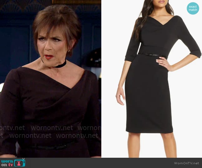 Black Halo Jackie O Dress worn by Jordan (Colleen Zenk) on The Young and the Restless