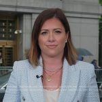 Chloe’s light blue tweed blazer on Today