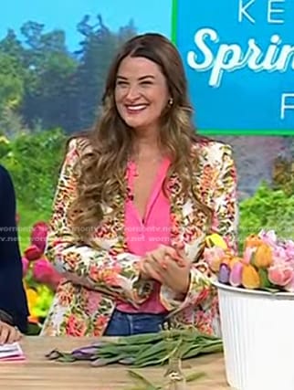 Christina Stembel’s floral blazer on Today