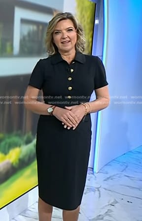 Christine Romans’ black polo dress on Today