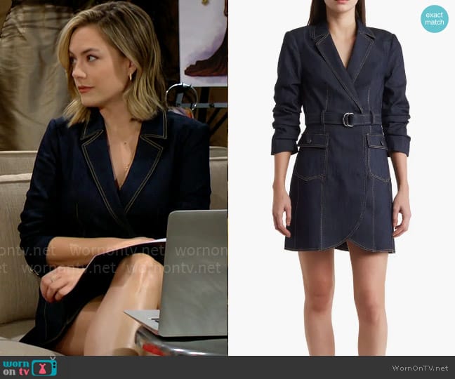 Cinq a Sept Jenessa Dress worn by Hope Logan (Annika Noelle) on The Bold and the Beautiful