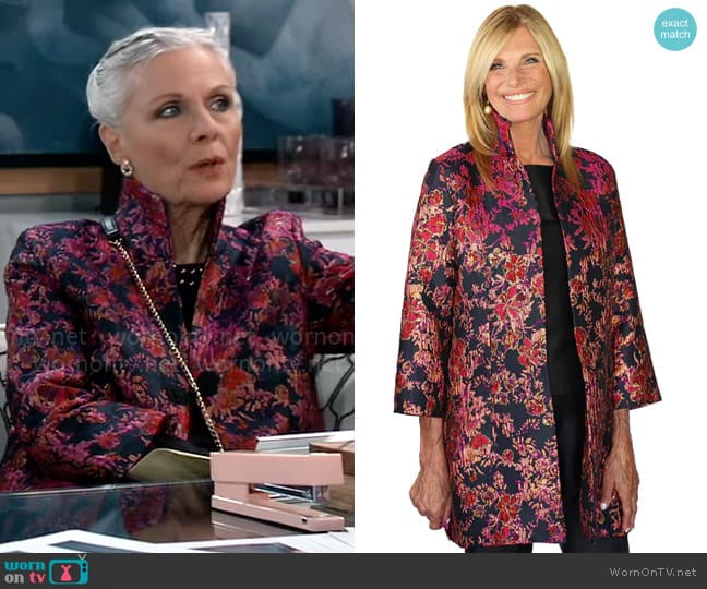 Connie Roberson Rita Jacket worn by Tracy Quartermaine (Jane Elliot) on General Hospital