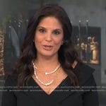 Darlene’s pearl chain necklace and black dress on Today