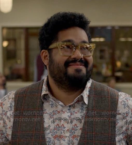 Dennis’s floral shirt on Not Dead Yet