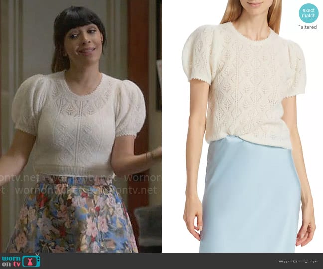 Doen Carena Top worn by Sam (Hannah Simone) on Not Dead Yet