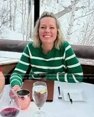 Dylan’s green striped sweater on Today