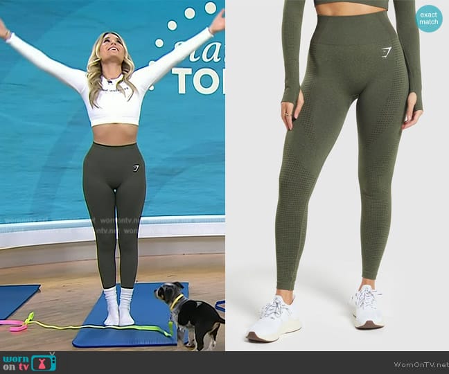 Gymshark Vital Seamless Leggings worn by Sophie Hessler on Today