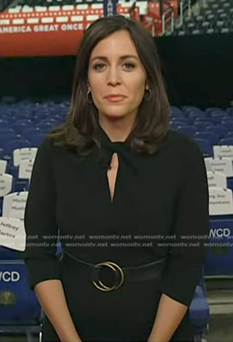 Hallie Jackson’s black keyhole dress on Today
