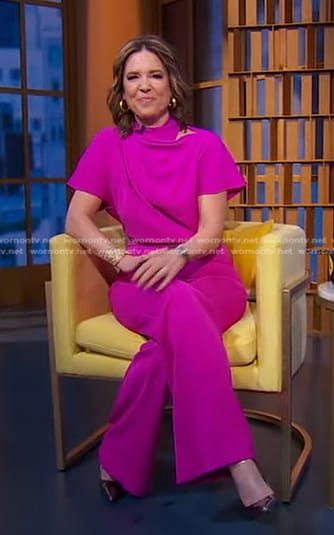 Hannah Storm’s fuchsia pink jumpsuit on Good Morning America