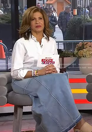 Hoda’s denim maxi skirt on Today