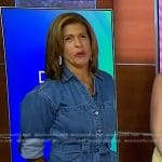 Hoda’s denim shirtdress on Today