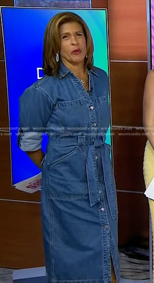 Hoda’s denim shirtdress on Today