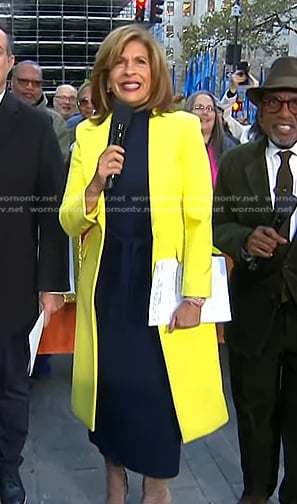 Hoda’s yellow coat on Today