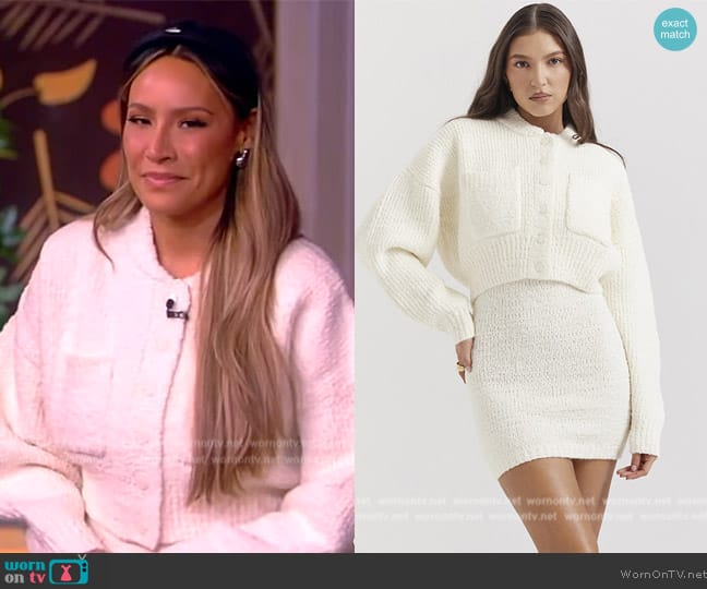 House of CB Salilah Bomber Jacket worn by Desi Perkins on The View