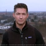 James Longman’s black fleece vest on Good Morning America