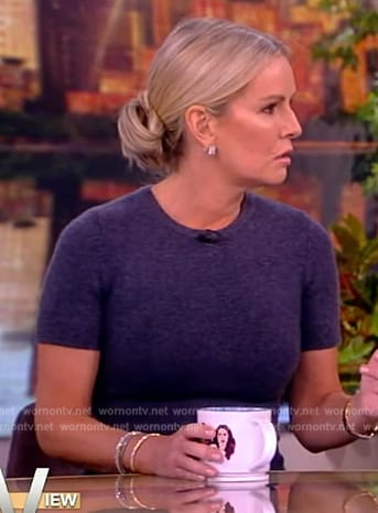 Jennifer Ashton’s blue knit dress on The View