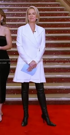 Jennifer’s black over the knee leather boots on Good Morning America