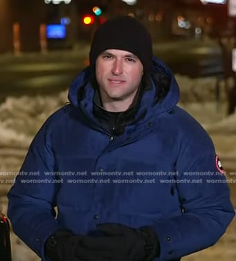 Jesse’s navy puffer down jacket on Today