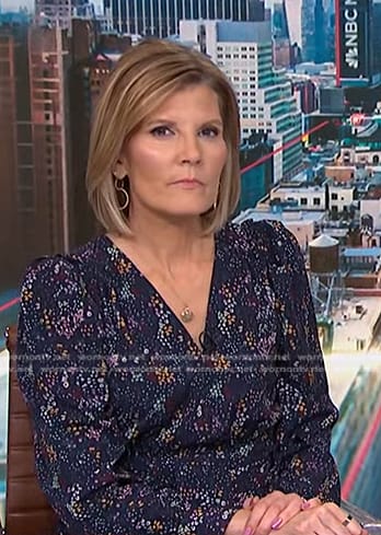 Kate’s navy floral midi dress on NBC News Daily