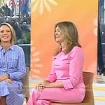 Katie Sands’s pink collared sweater and pants on Today