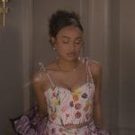 Kiela’s tullip print top and short set on Grown-ish