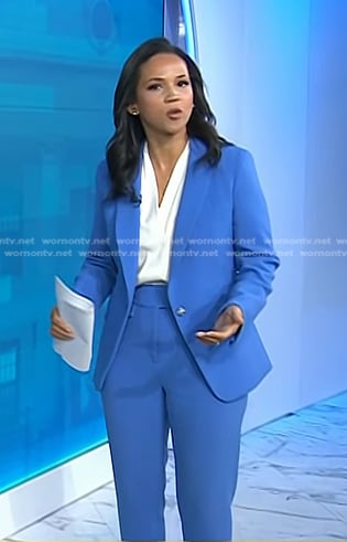 Laura’s blue blazer and pants on Today