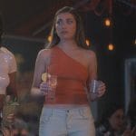 Lauryn’s orange one shoulder top on Grown-ish