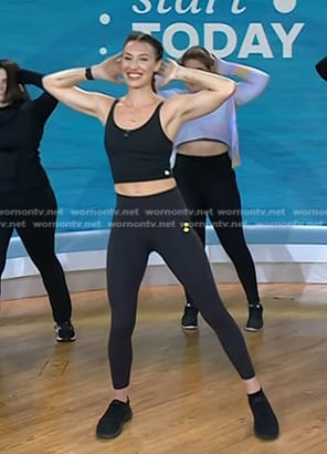 Leanne Pedante’s black leggings on Today