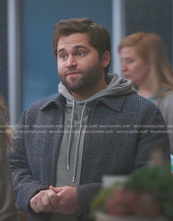 Levi’s grey plaid jacket on Greys Anatomy