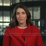 Liz Kreutz’s red zip coat on Today