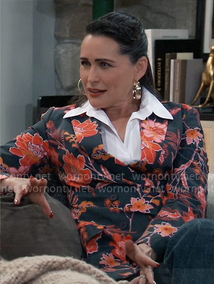 Lois’ floral jacket on General Hospital