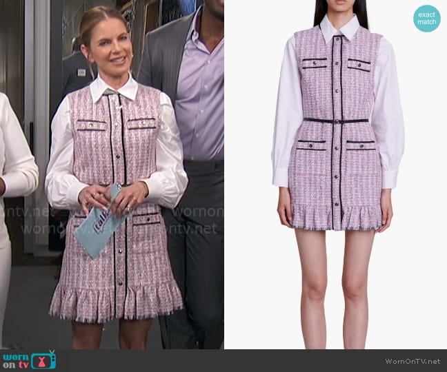 Maje Ratri Dress worn by Natalie Morales on The Talk