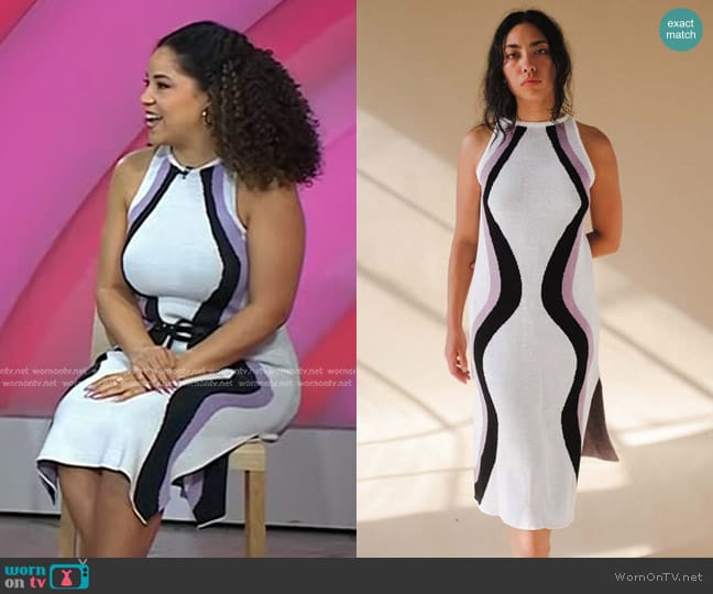 Mandinga Inca Knit Dress worn by Arianna Davis on Today