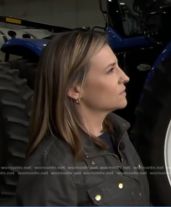 Mary’s brown field jacket on Good Morning America
