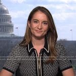 Megan Cassella’s black tweed dress on NBC News Daily
