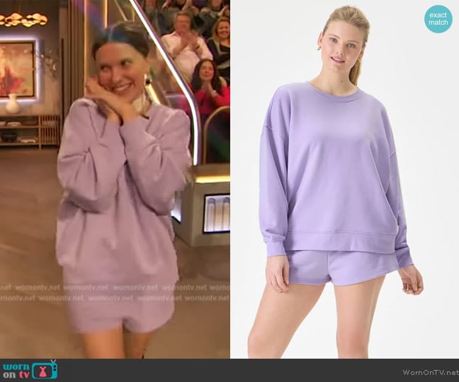 Mills Cozy Crush Oversized Sweater by Florence Mills Florence worn by Millie Bobby Brown on The Drew Barrymore Show