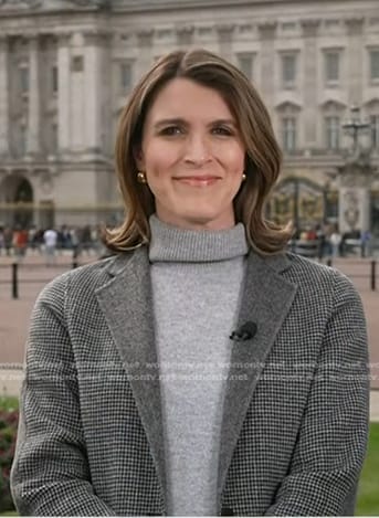 Molly’s grey check coat on Today