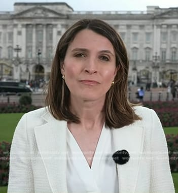 Molly’s white tweed blazer on Today