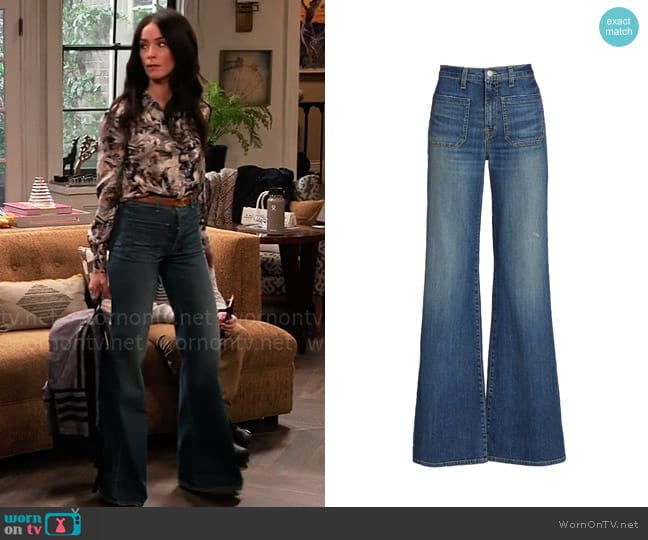 Nili Lotan Florence Jeans worn by Julia Mariano (Abigail Spencer) on Extended Family