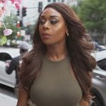 Nneka’s gray embellished cutout dress on The Real Housewives of Potomac