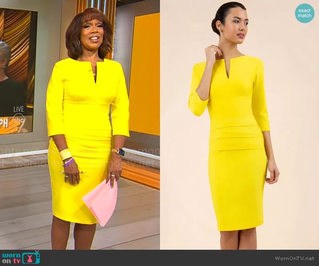 Nora Gardner Daphne Dress worn by Gayle King on CBS Mornings