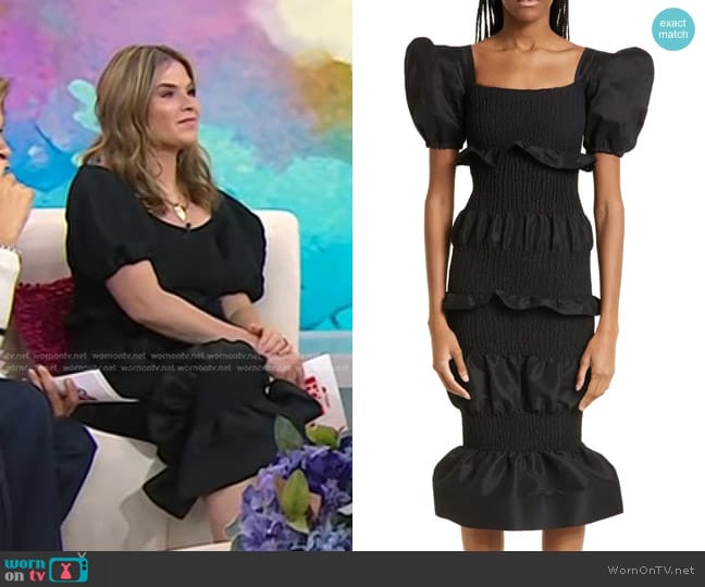 Orire Namana Taffeta Dress worn by Jenna Bush Hager on Today