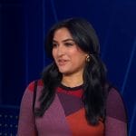 Reena’s colorblock knit dress on Good Morning America