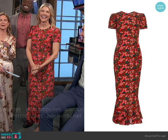 Rhode Lulani in Flora Splash worn by Amanda Kloots on The Talk