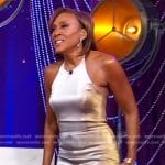 Robin’s gold jumpsuit on Good Morning America