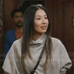 Sasha’s grey sweatshirt with side ties on Ghosts