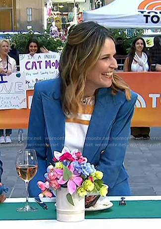 Savannah’s denim blazer on Today
